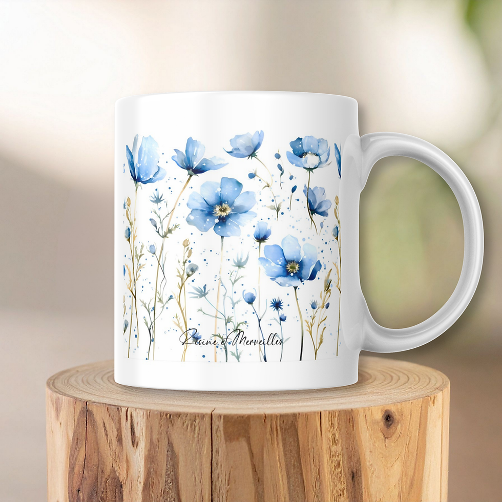 Miniature : Mug champêtre bleu 💙
