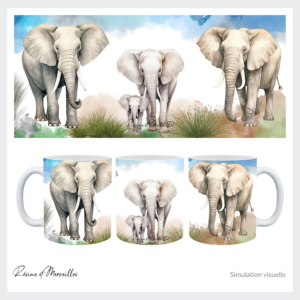 Miniature : Mug Éléphant – Lien précieux 💛