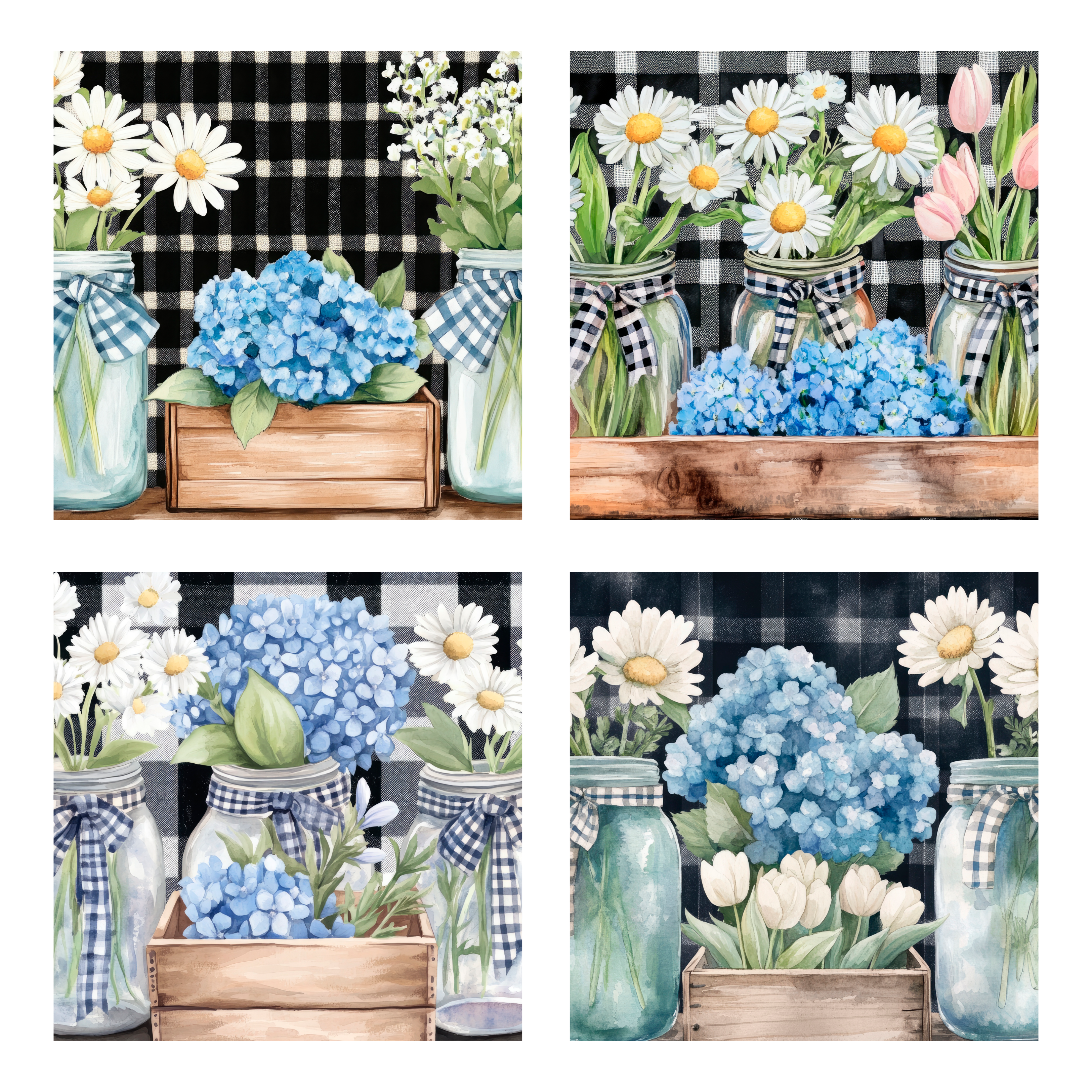 Charme d’antan – Planches à découper fleuries 🤍💙