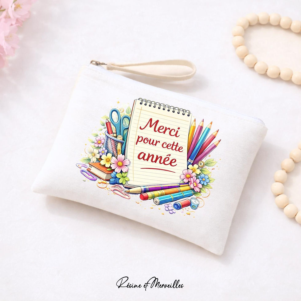 Miniature : Pochette personnalisable - “Merci pour cette année” maître &amp; maîtresse