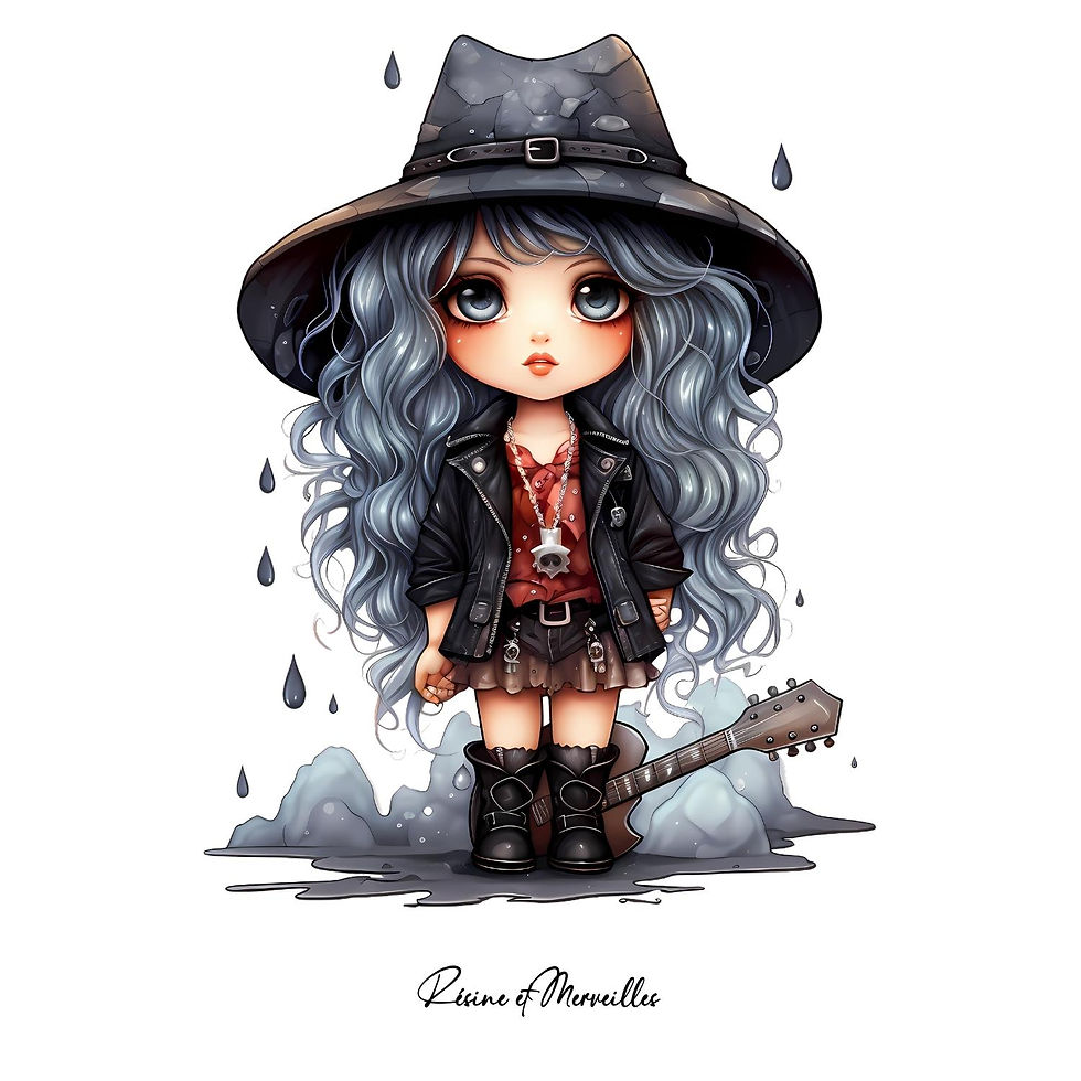 Miniature : Pochette personnalisable - gothique & rock – designs originaux et audacieux