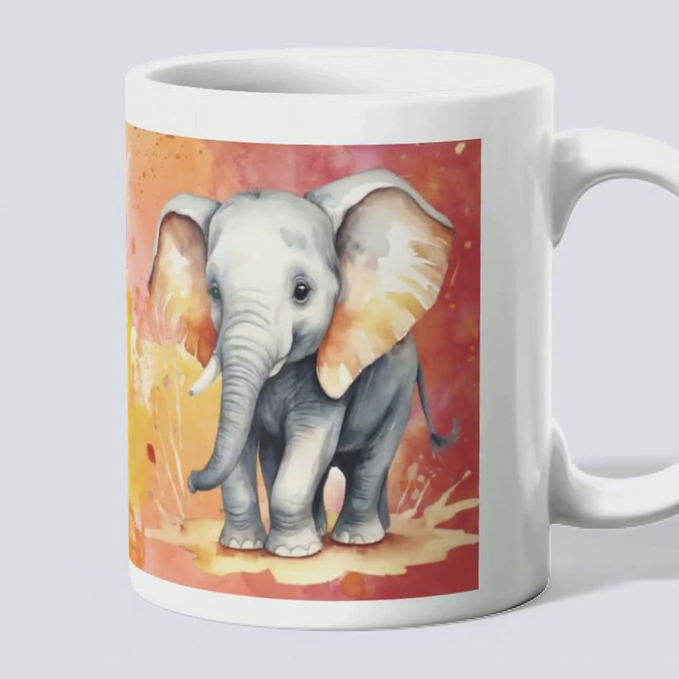 Miniature : Mug Éléphant – Éclat chaleureux ☀️