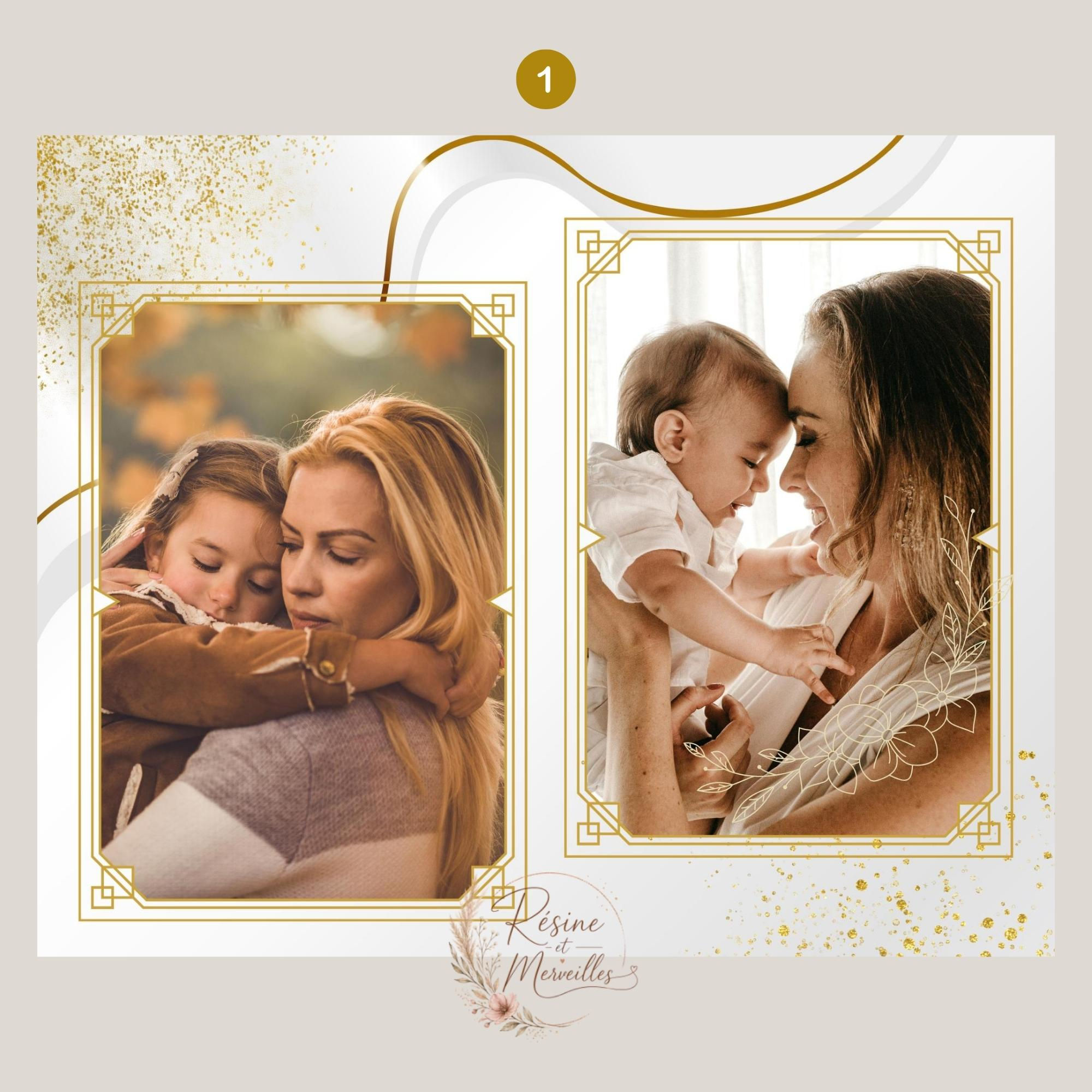 Plaque aluminium personnalisée avec montage photo – Création unique