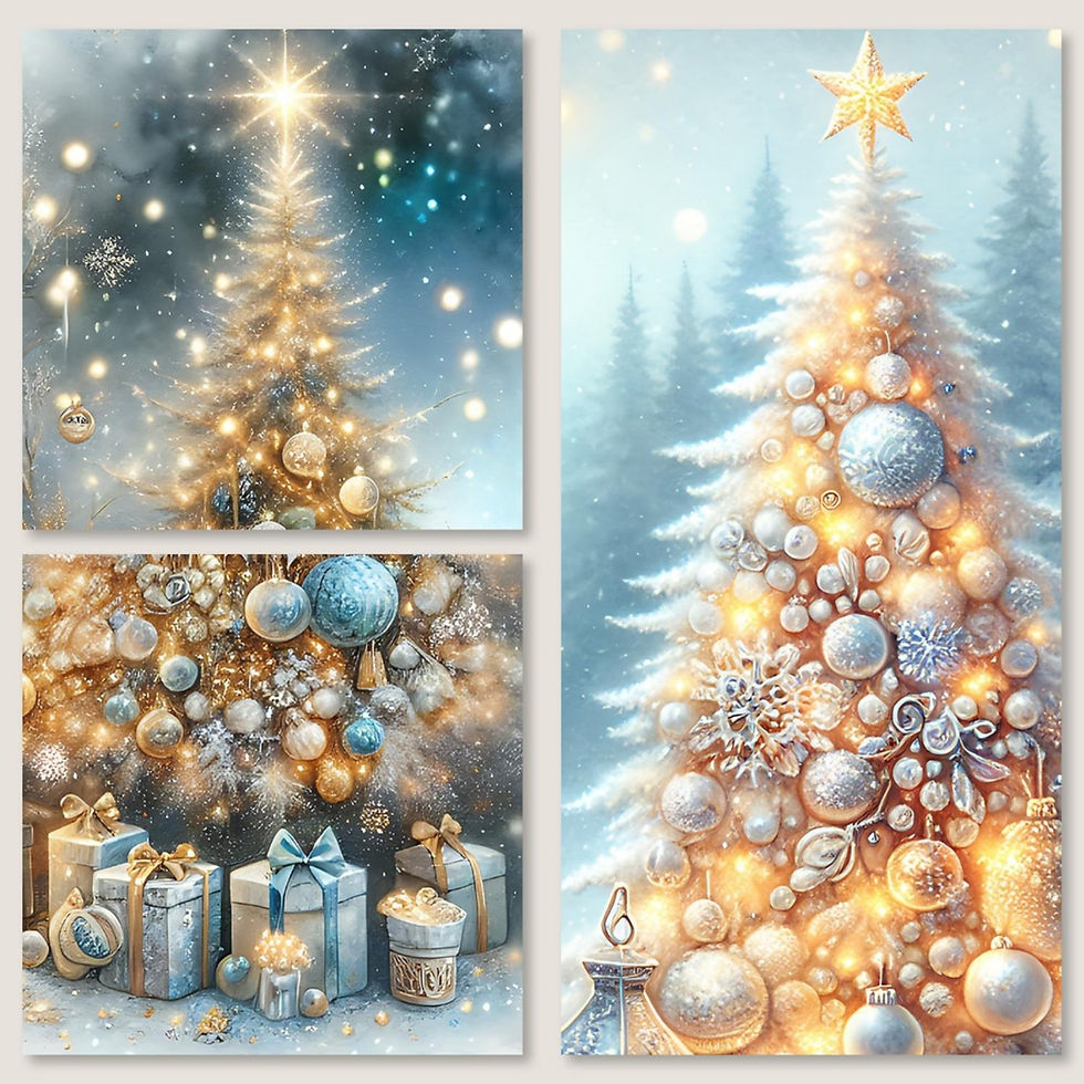 Miniature : Marque-page Noël – Ambiance hivernale douce et festive ❄️🎄