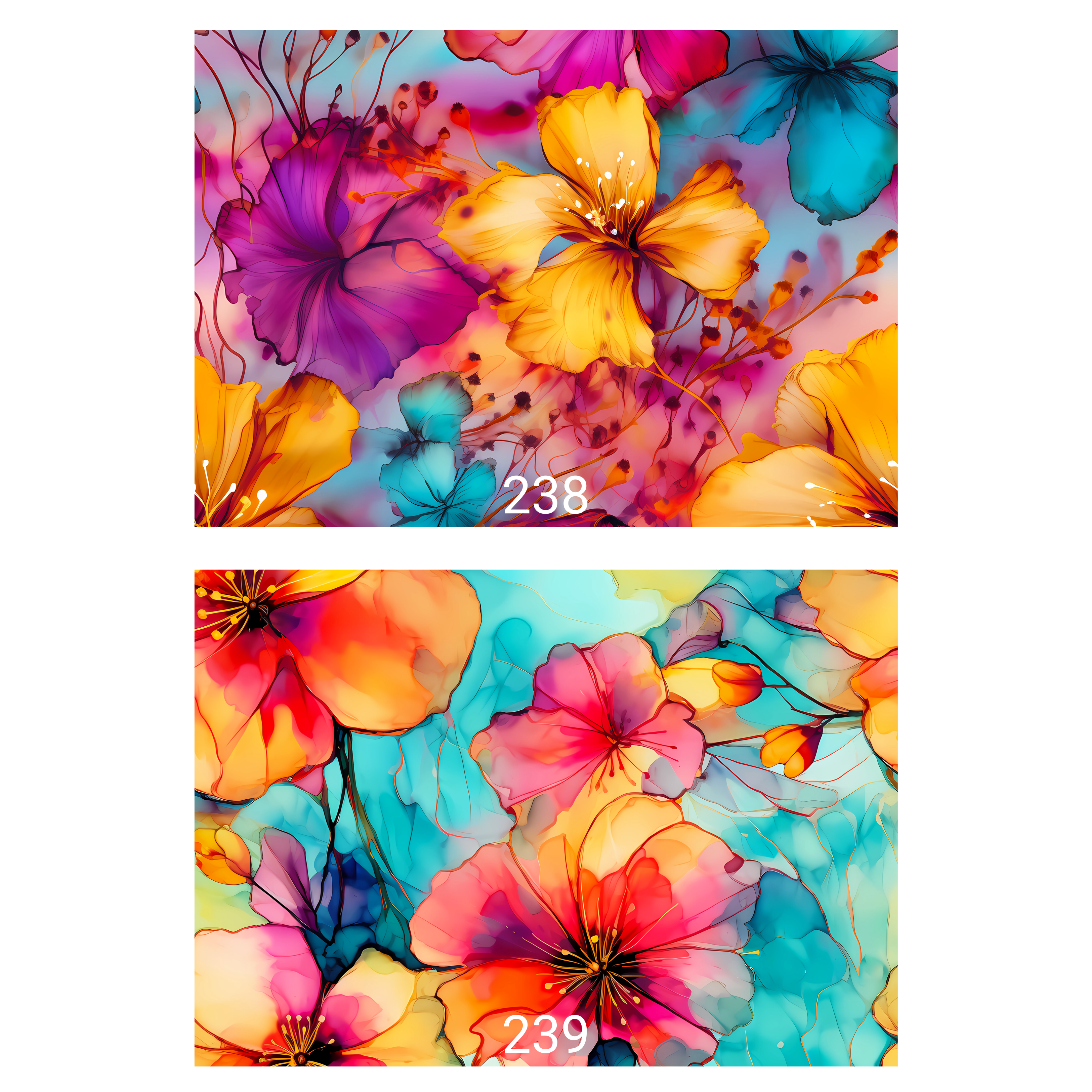 Duo éclat artistique – Planches à découper fleuries 💐