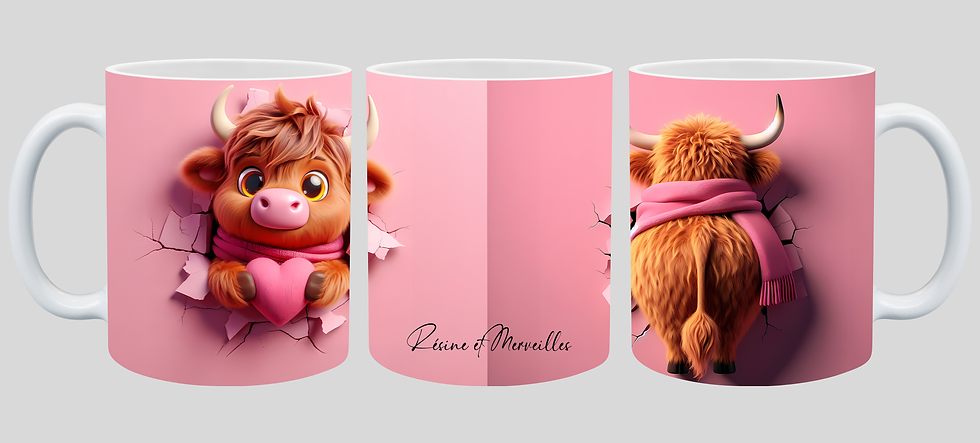 Miniature : Mug vache tendre 💗