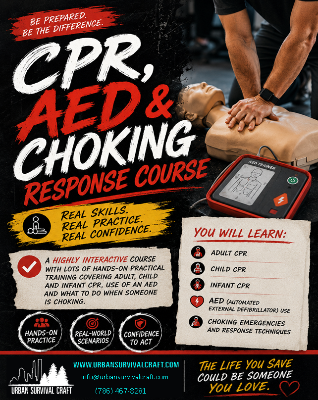 CPR, AED & Choking response