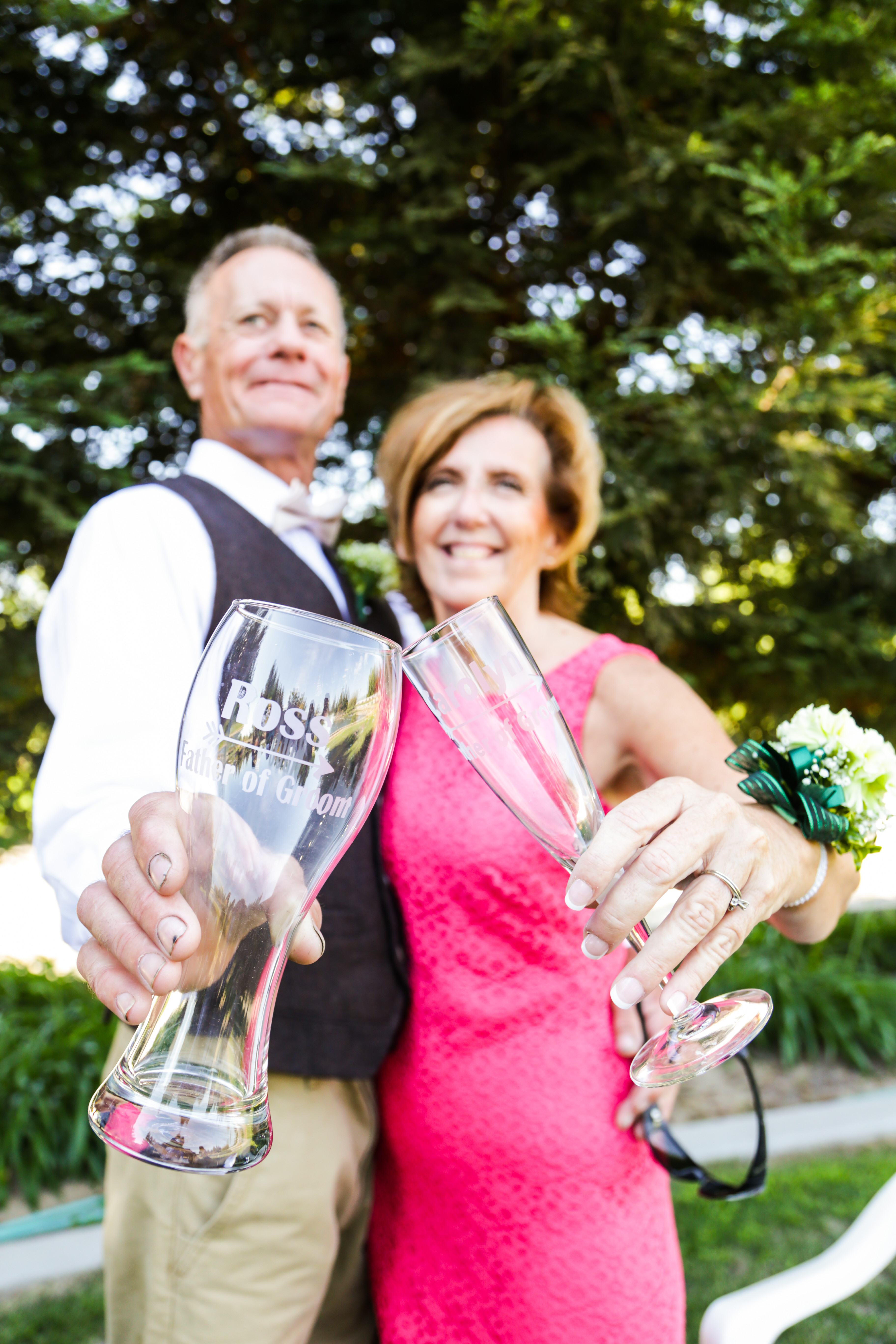 Personalized Champagne Glasses