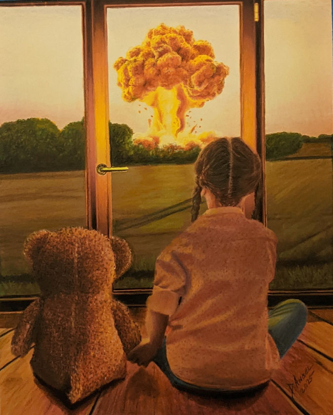 By Dawn's Early Light - 8"x10" - Colored pencils - $375