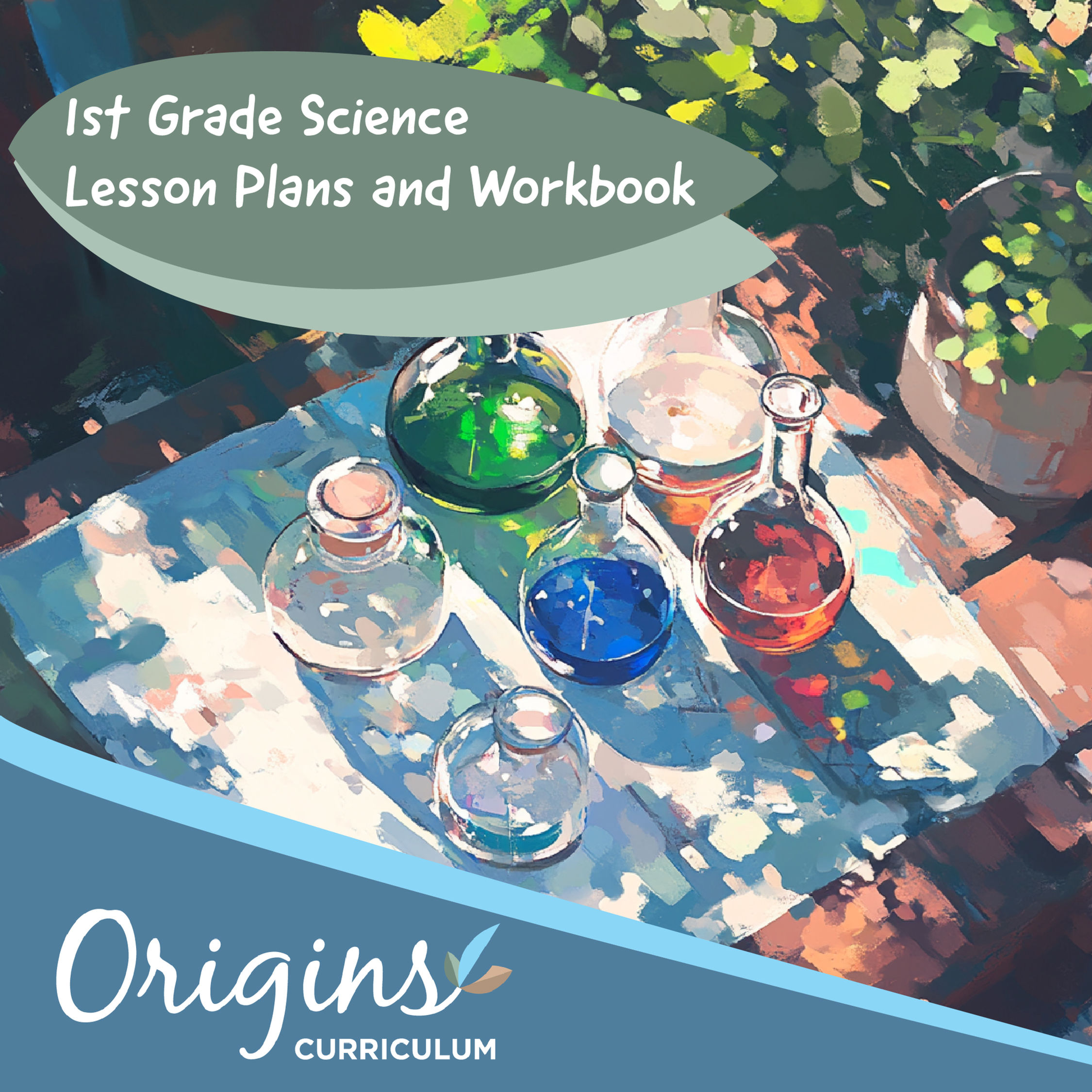 1st Grade Science Lesson Plan and Workbook Bundle
