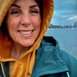 Misty Mae enjoying time outdoors, reflecting on her journey from corporate to entrepreneurship as an Online Business Manager.