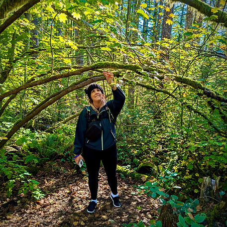 Misty Mae exploring nature, reflecting on personal growth and mindset shifts experienced through her magical entrepreneurial journey.