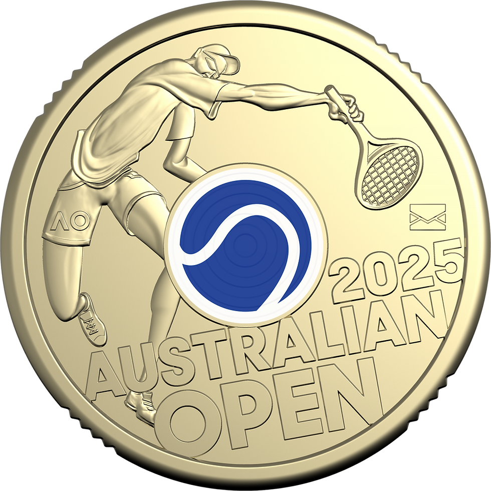 Thumbnail: 2025 $2 Women's & Men's Australian Open UNC Coins 