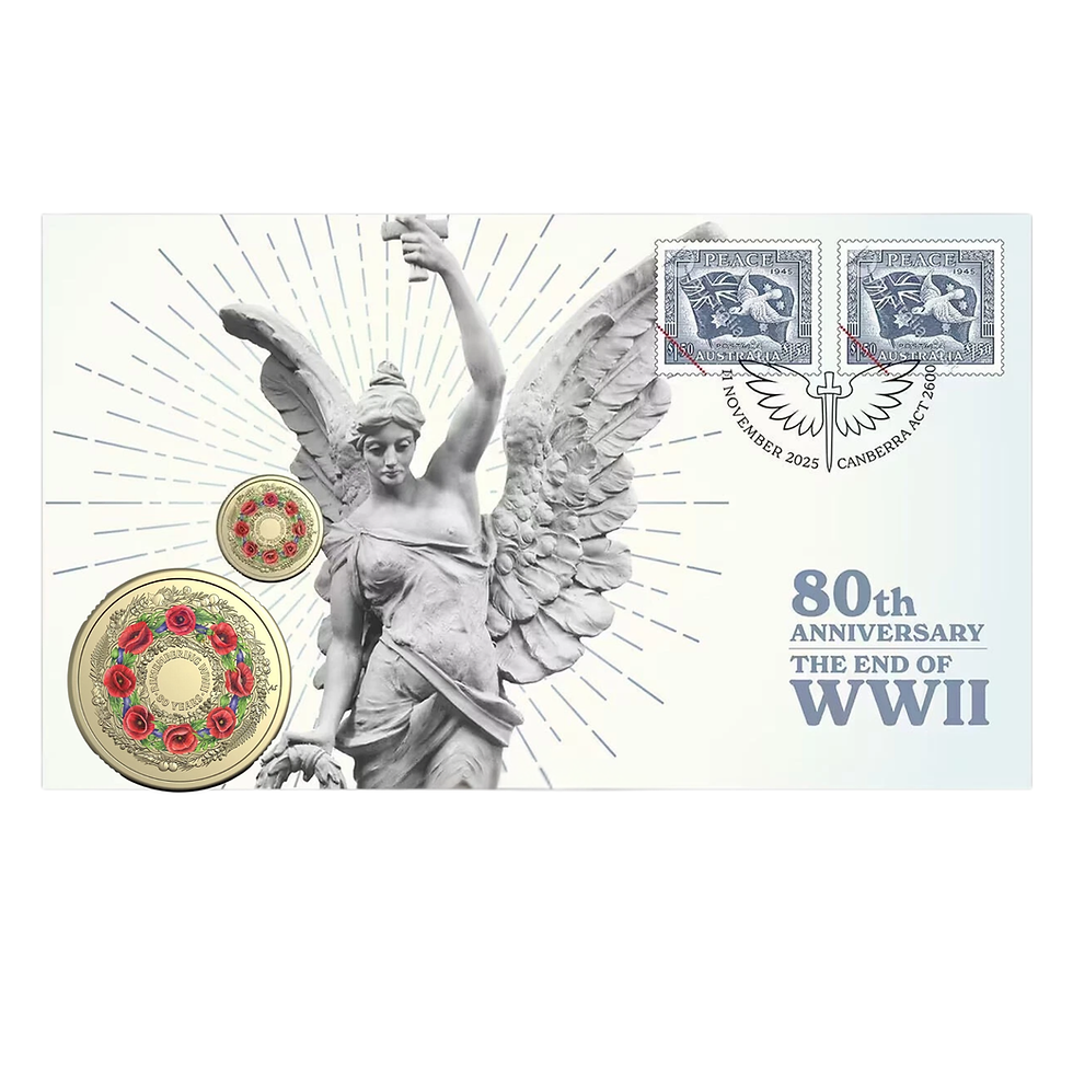 2025 $2 80th Ann. End of WWII Poppy Wreath RAM PNC