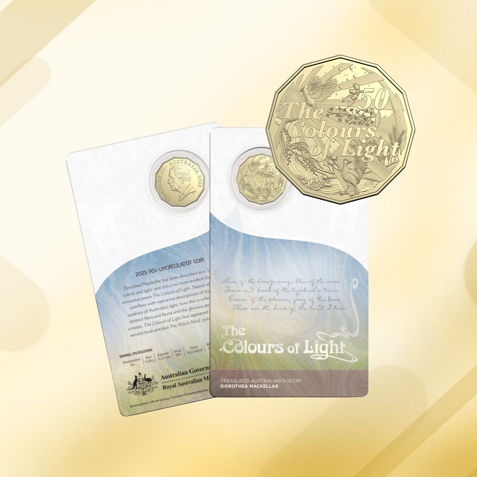 Thumbnail: 2025 50c Dorothea Mackellar Treasured Australian Poetry 3 Coin Set