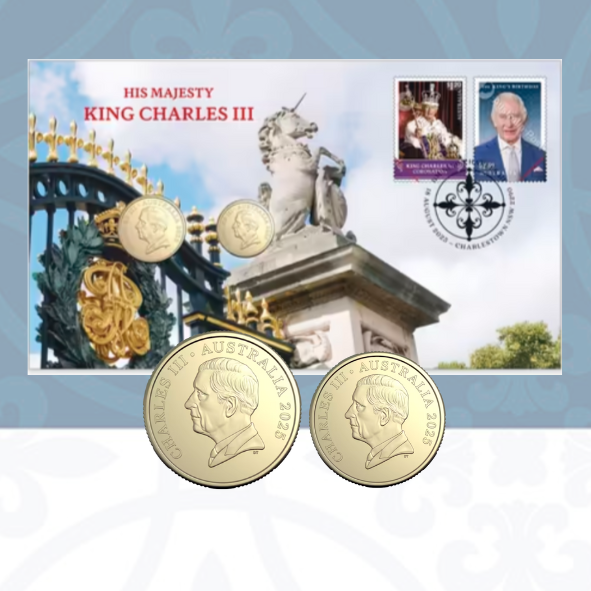 2025 $1 and $2 King Charles III two-coin PNC