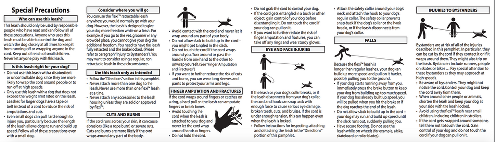 safety collar for retractable leash