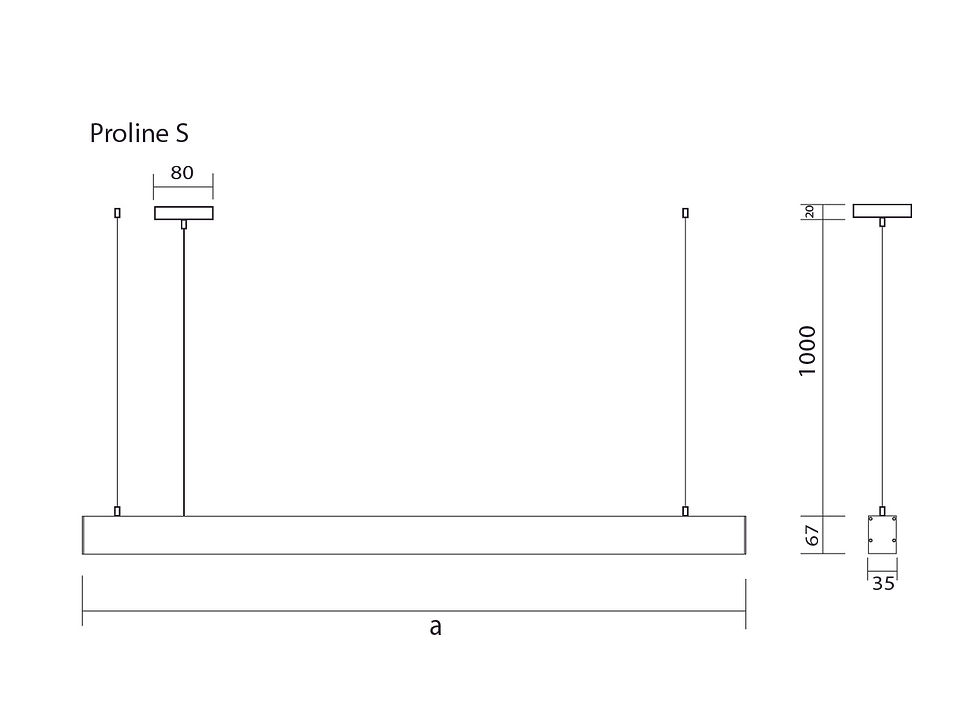Прев'ю: Лінійний світильник з дімінгом VL-Proline-S dimmable-1200-40Вт