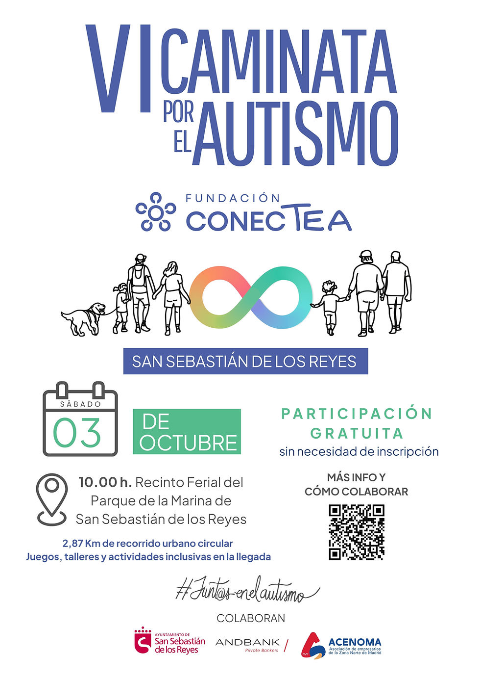Caminata por el Autismo de Fundación ConecTEA en San Sebastián de los Reyes
