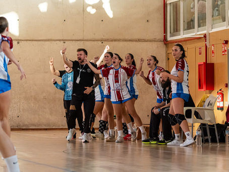 Doble triunfo contundente para el Sanse en balonmano