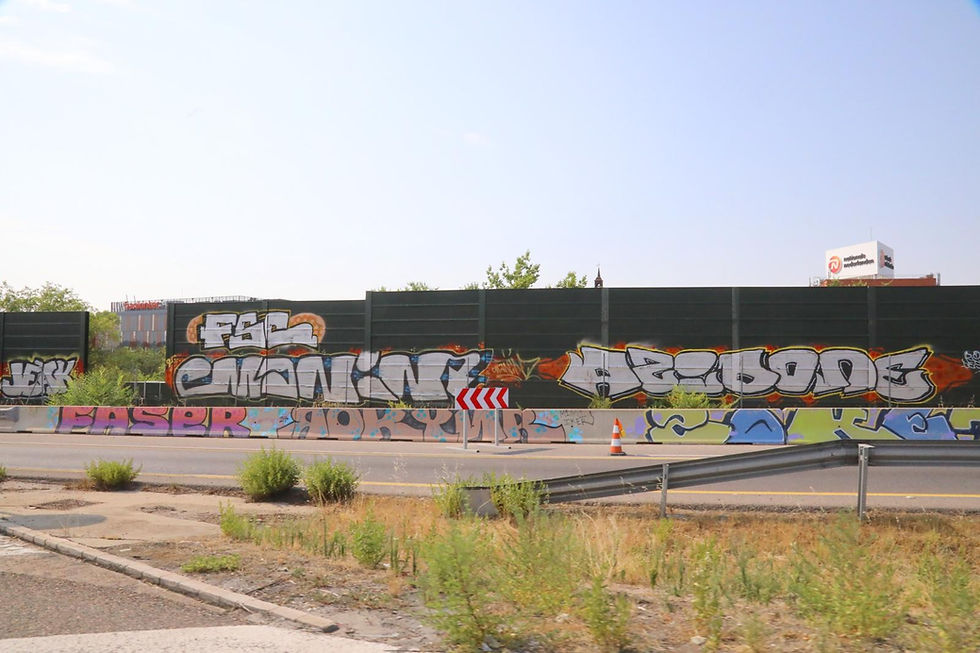 Alcobendas exige al Gobierno Central la limpieza inmediata de las pintadas en las pantallas acústicas de la A-1 y refuerza su lucha contra el vandalismo