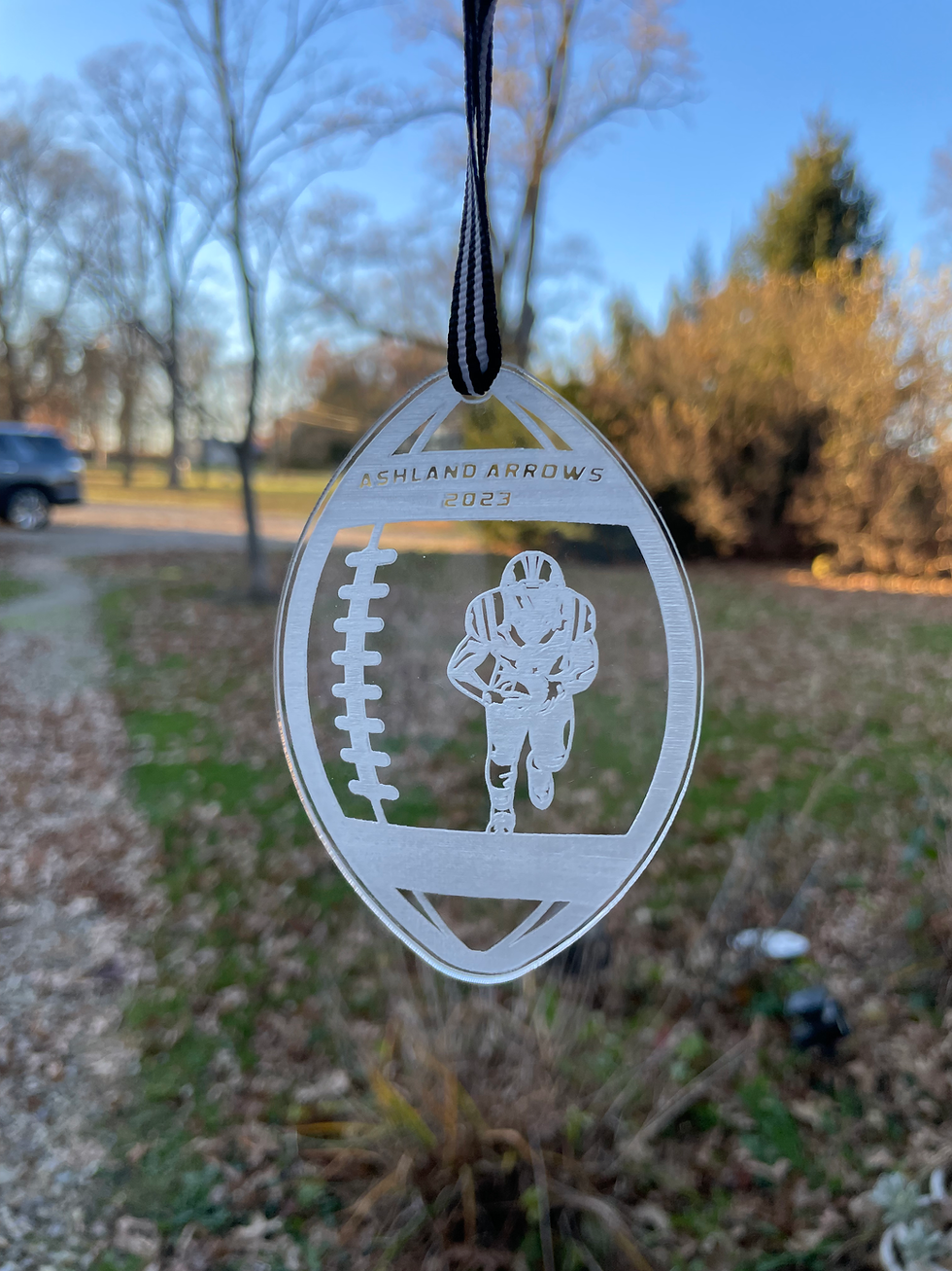 Thumbnail: Football Ornament