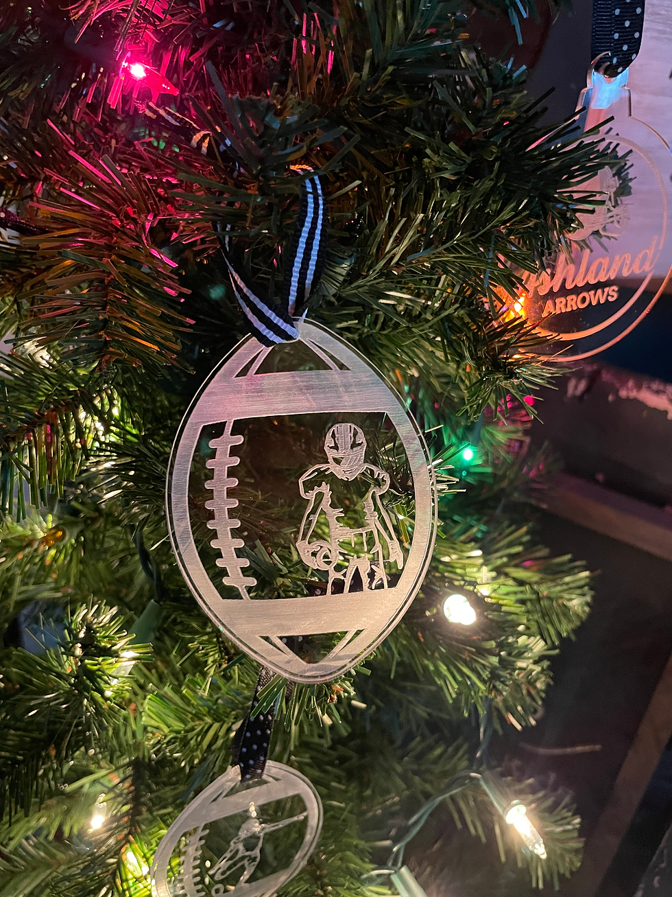 Thumbnail: Football Ornament