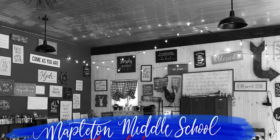 Mapleton Middle School Teacher Paint Party