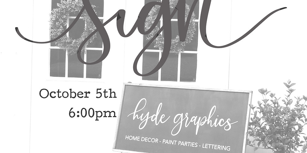 Make Your Fave Sign October 5th