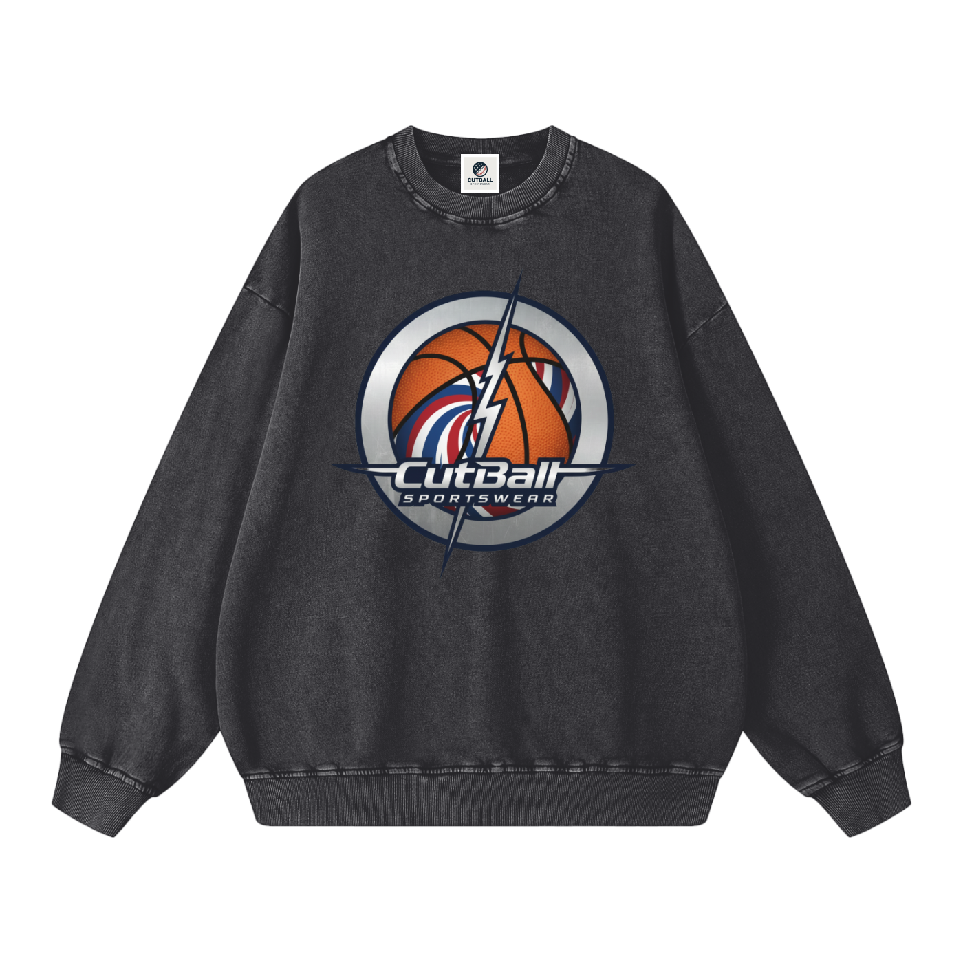 Snow Washed Oversized Sweatshirt