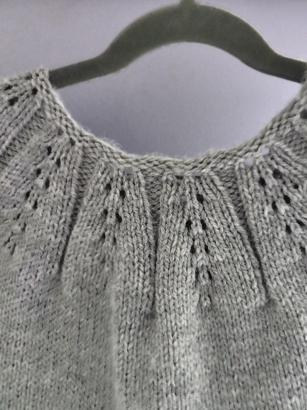 Thumbnail: #207 CROWS Gray lace detailed yoke