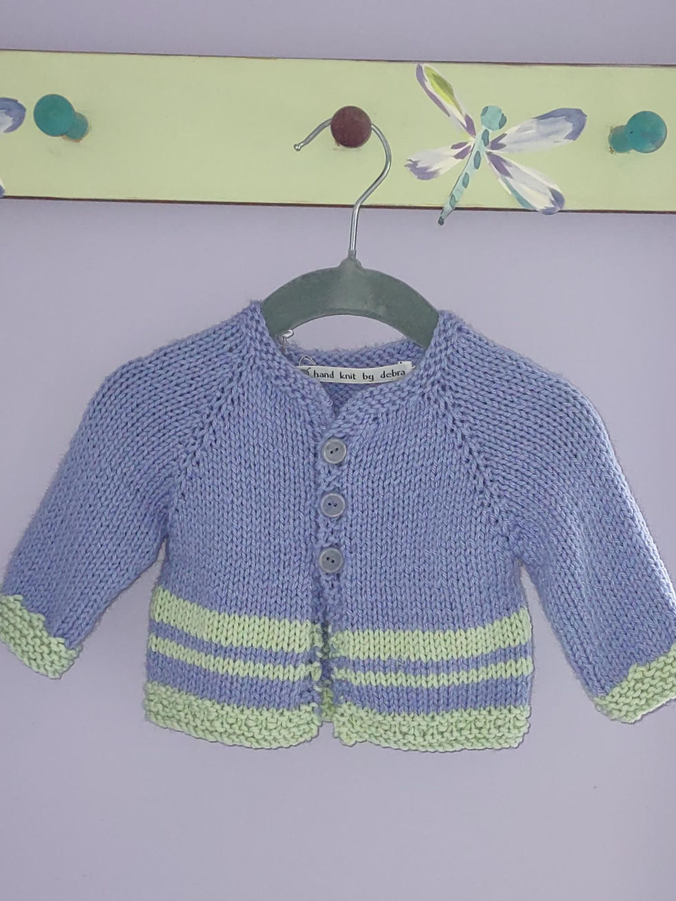 #145 SOLD Boy Blue w/green stripes on bottom