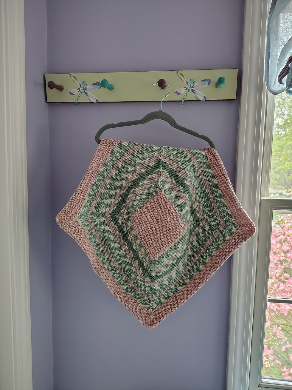 Thumbnail: Center Square Baby Blanket (22 x 22)