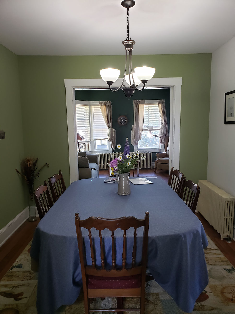 Dining room to living room view
