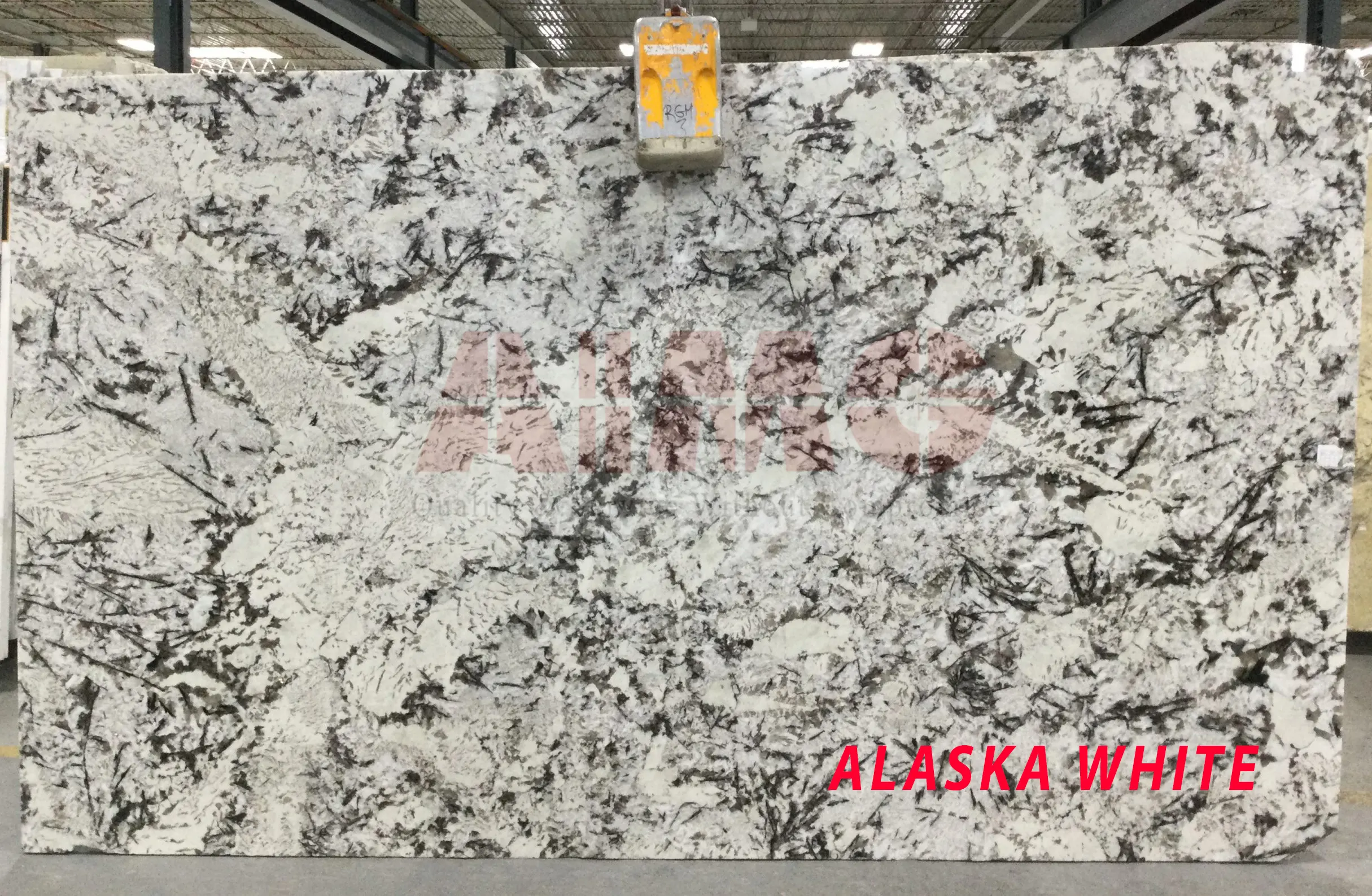 Alaska White Granite by Aravali Marbles with elegant white background and natural grey veining for modern kitchen interiors