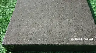 High-quality Black Basalt Shot Blast Paving ready for export by Aravali Marbles.