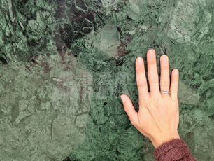 Premium Indian green marble slab from Aravali Marbles featuring rich emerald tones, natural veining, and polished surface texture for luxury flooring, countertops, and wall applications.