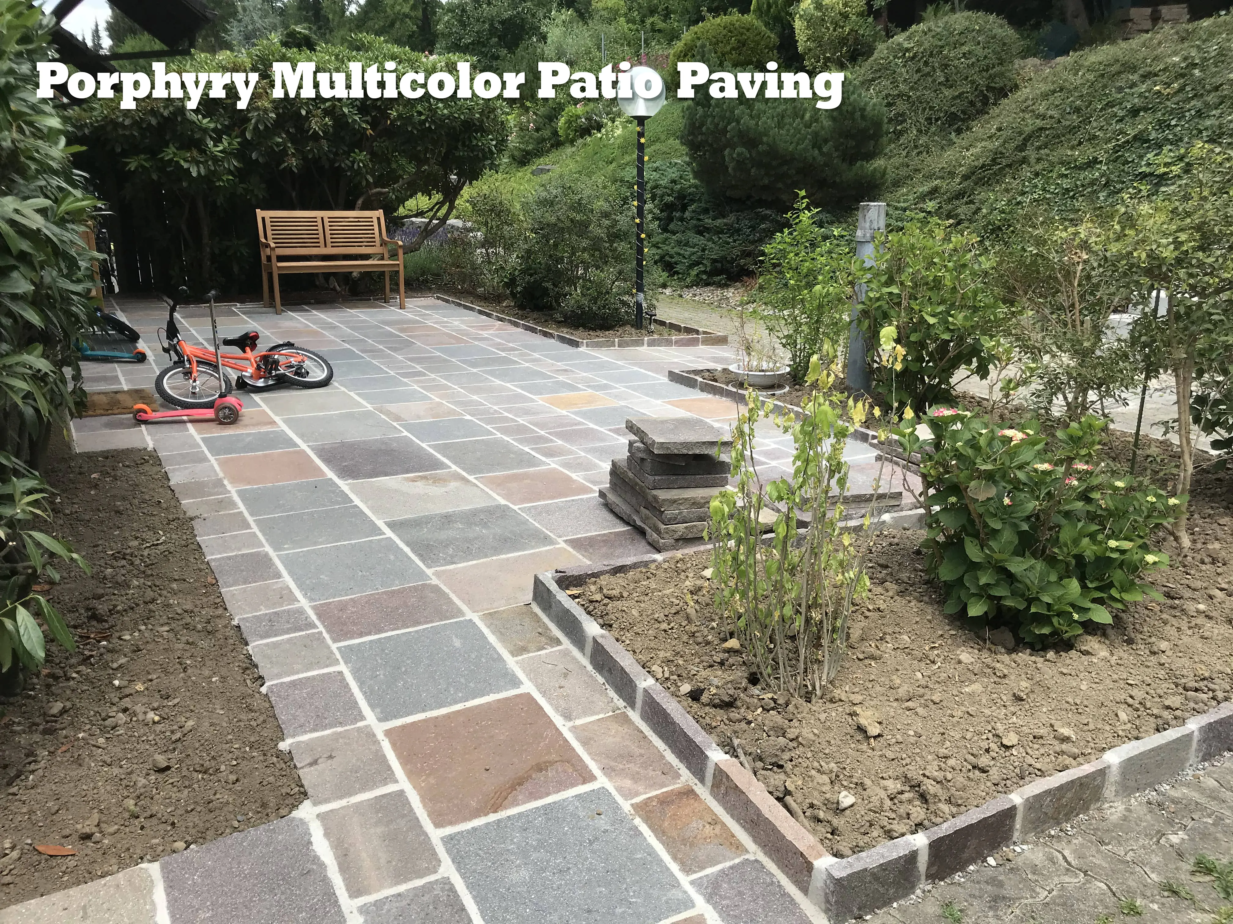 Porphyry Multicolor Patio Paving from Aravali Marbles