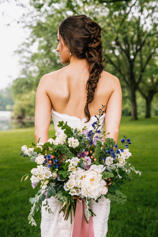 Spring wedding bouquet