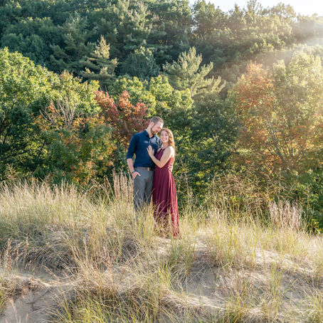Oval Beach Sunset Engagement Session // Kayla & Nick