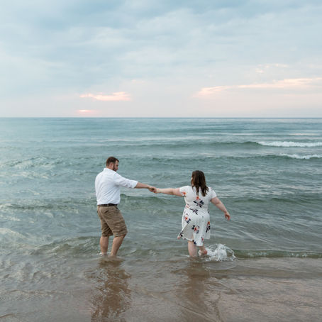 Amber and Max // A Romantic Fall Engagement in Holland, MI