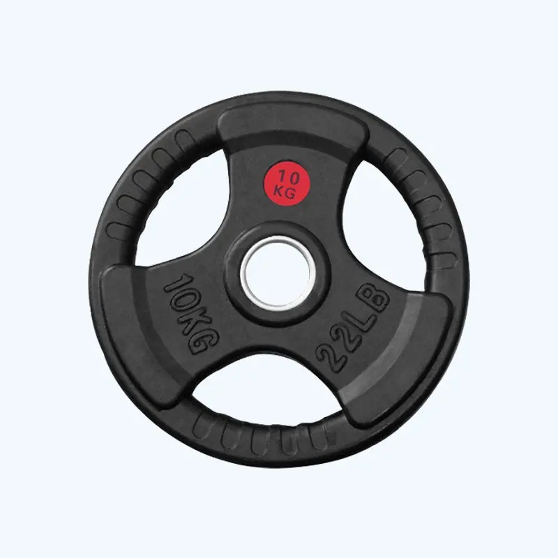 Thumbnail: PowerLift Multi-Grip Rubber Coated Olympic Weight Plates - kg - pair