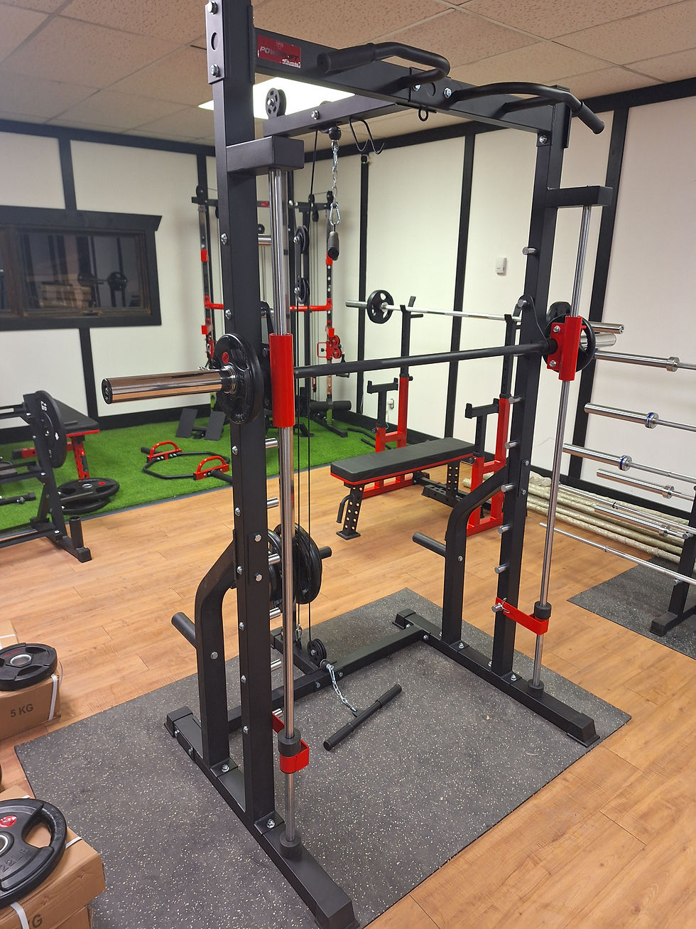 Thumbnail: 🔴 PowerLift All-in-One Smith Machine | Red Edition