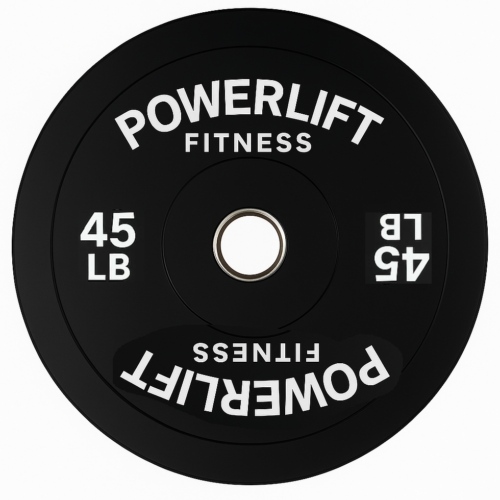 Thumbnail: PowerLift Rubber Olympic Bumper Plates – Low Bounce, High Performance - Pair