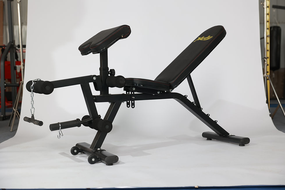 Thumbnail: PowerLift Preacher Curl Leg Extension FID Bench