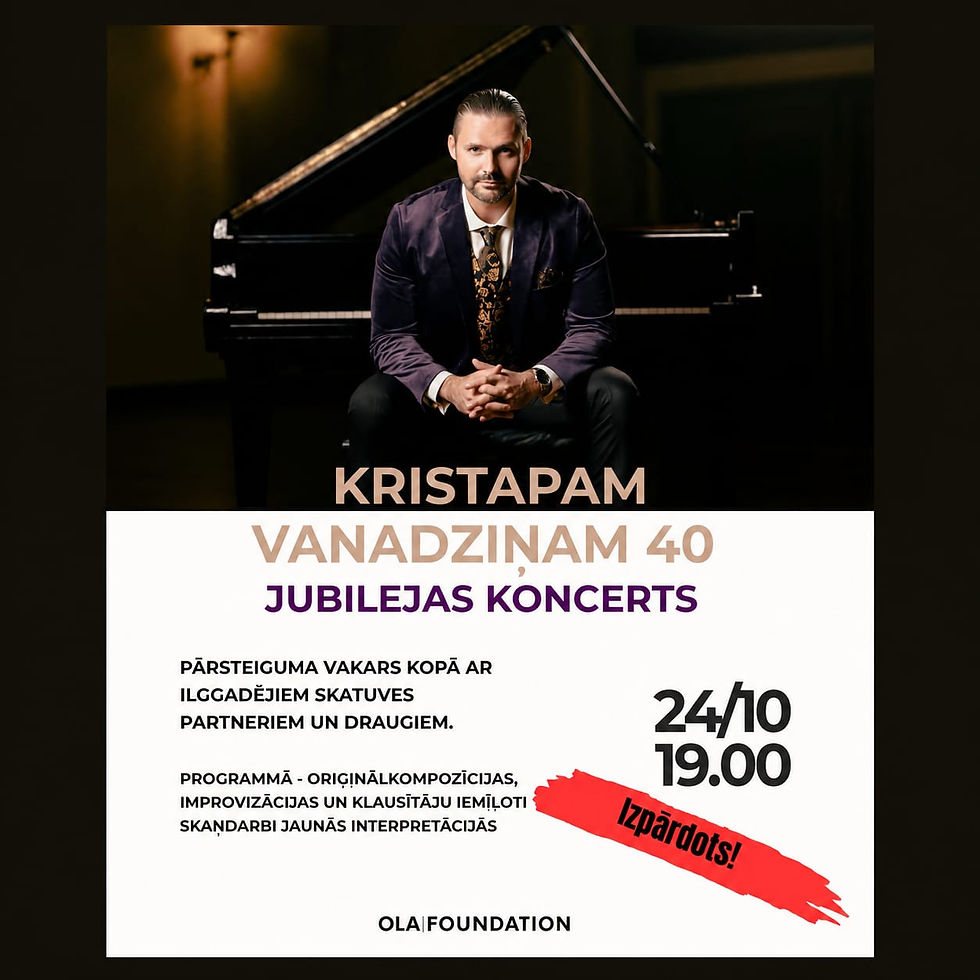 Kristapam Vanadziņam 40 | Jubilejas koncerts