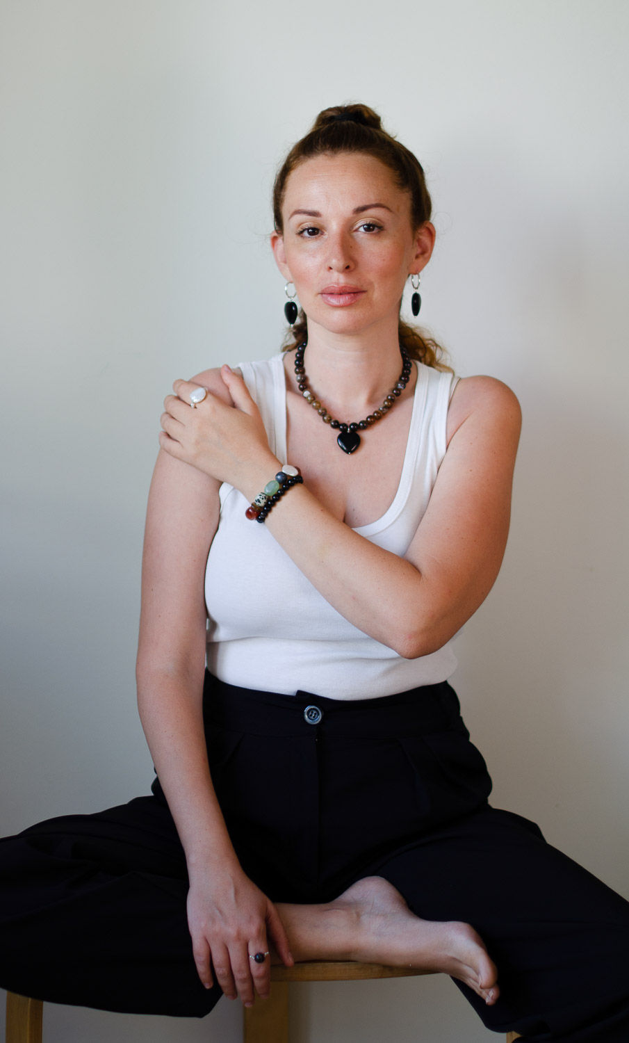 תמונה ממוזערת: צמיד אבני חן וסוגר כסף | שלווה