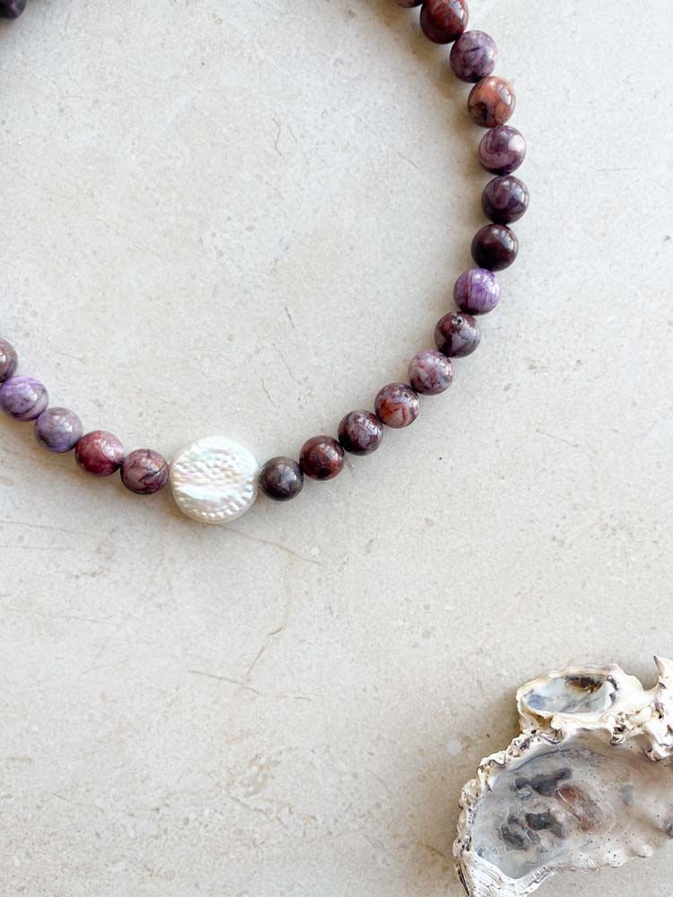 תמונה ממוזערת: מחרוזת אגת ופנינה | שביט- סגול