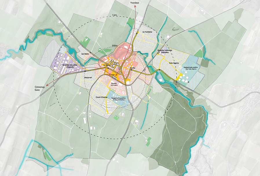 Echallens summary map