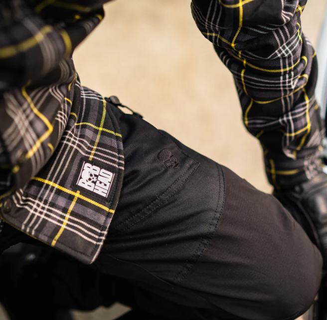 Thumbnail: Bobhead AA Protective Combats Motorcycle Black Trousers
